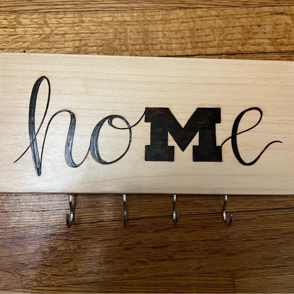 University of Michigan Key Holder Wall Mounted